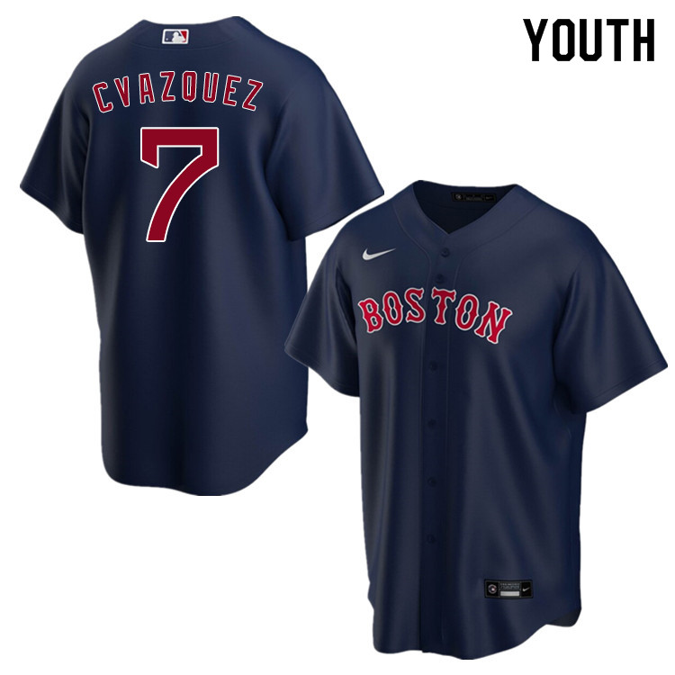 Nike Youth #7 Christian Vazquez Boston Red Sox Baseball Jerseys Sale-Navy